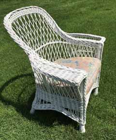 antique wicker pair