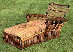 Antique Wicker Chaise
