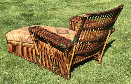 Antique Wicker Chaise Lounge