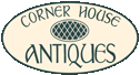 Corner House Antiques logo, antique wicker furniture