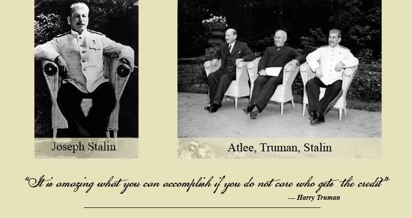 Atlee, Truman, Stalin