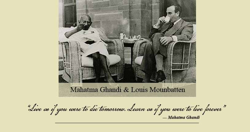 Ghandi & Mounbatten