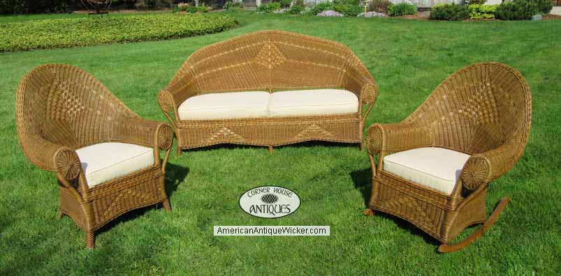 Antique Wicker Set
