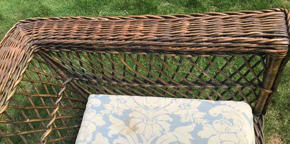 Antique Wicker Sofa