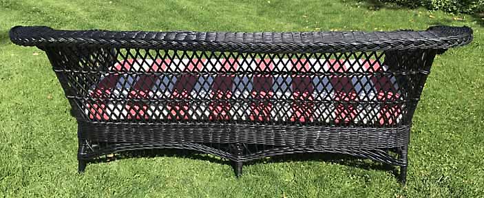 antique wicker sofa