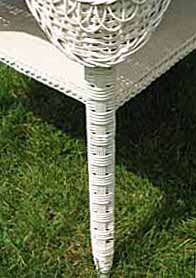 antique wicker table