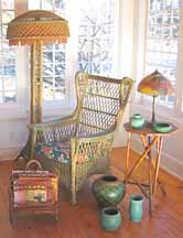 American antique wicker, antique wicker, Victorian, Bar Harbor, Stick Wicker, Art Deco
