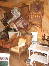 American antique wicker, antique wicker, Victorian, Bar Harbor, Stick Wicker, Art Deco