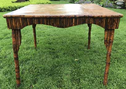 Antique Bamboo Dining Set