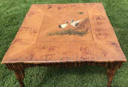 Antique Bamboo Dining Set