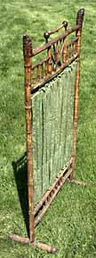 Antique Bamboo Fireplace Screen