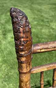 Antique Bamboo Fireplace Screen