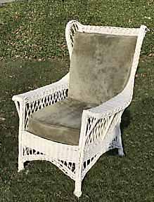 antique wicker chair