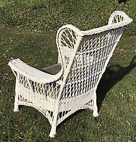 antique wicker chair
