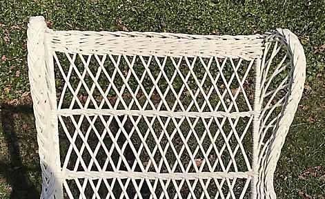 antique wicker chair