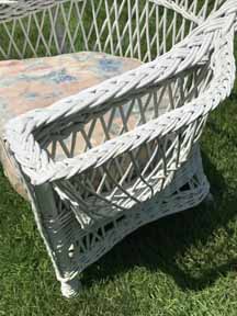 antique wicker chair