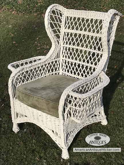 antique wicker chair