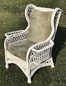 antique wicker chair