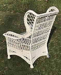 antique wicker chair