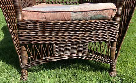 antique wicker chair