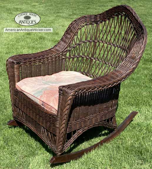 antique wicker chair