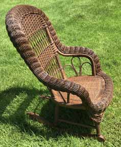 antique wicker chair