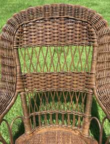 antique wicker chair