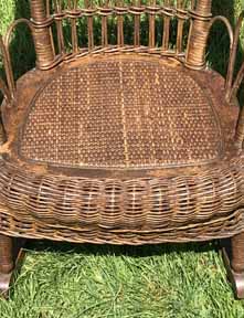 antique wicker chair