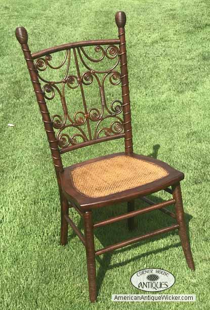 antique wicker chair