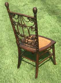 antique wicker chair