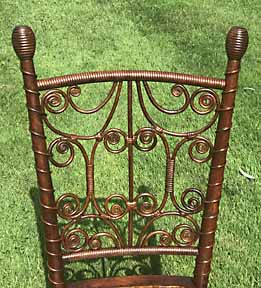 antique wicker chair