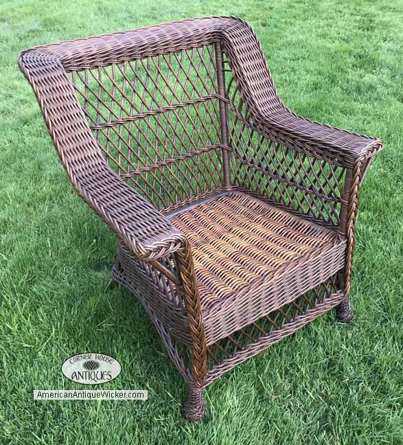 antique wicker chair