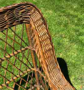 antique wicker chair