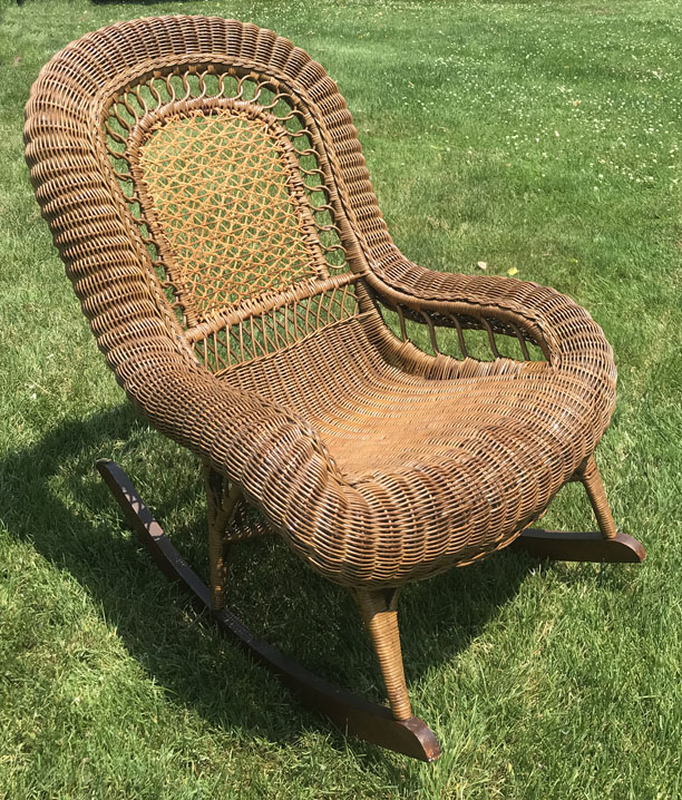 antique wicker chair