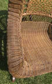 antique wicker chair