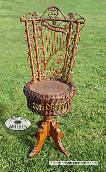 antique wicker chair