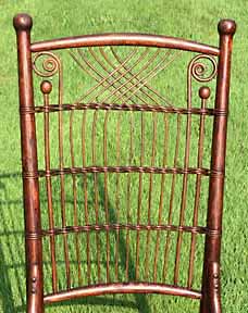 antique wicker chair