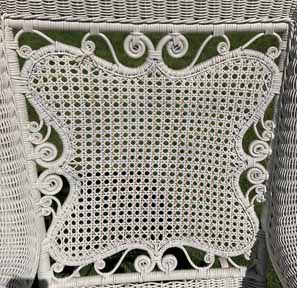antique wicker chair
