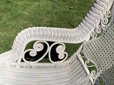 antique wicker chair