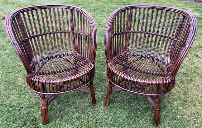 antique wicker chair