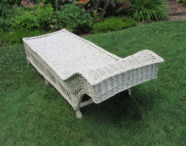 Antique Wicker Chaise