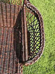 Antique Wicker Chaise Lounge