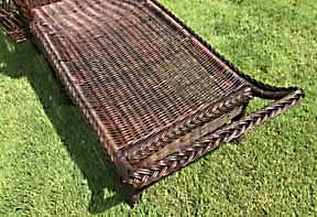 Antique Wicker Chaise Lounge