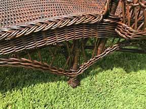 Antique Wicker Chaise Lounge