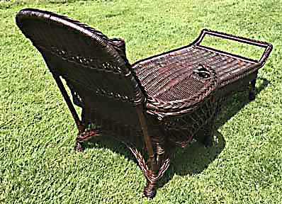 Antique Wicker Chaise Lounge