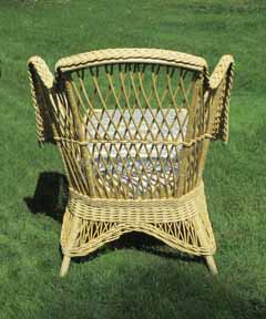 Antique Wicker Chaise Lounge