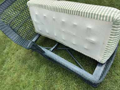 Antique Wicker Chaise