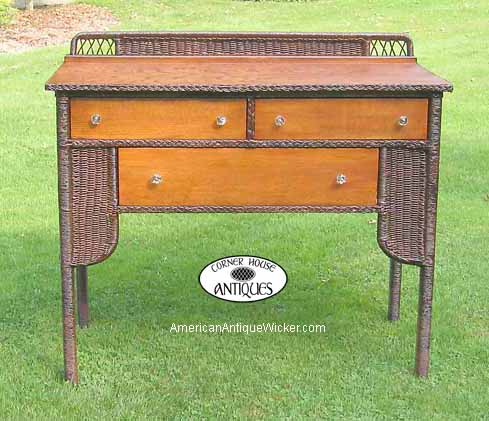 Antique Wicker Buffet