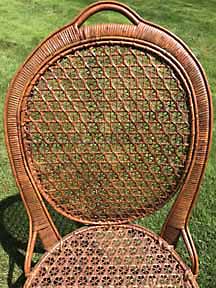 Antique Wicker Dining Chairs
