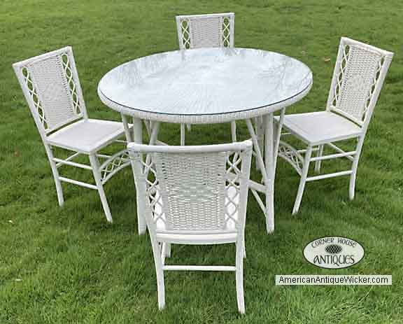 Antique Wicker Dining Chairs